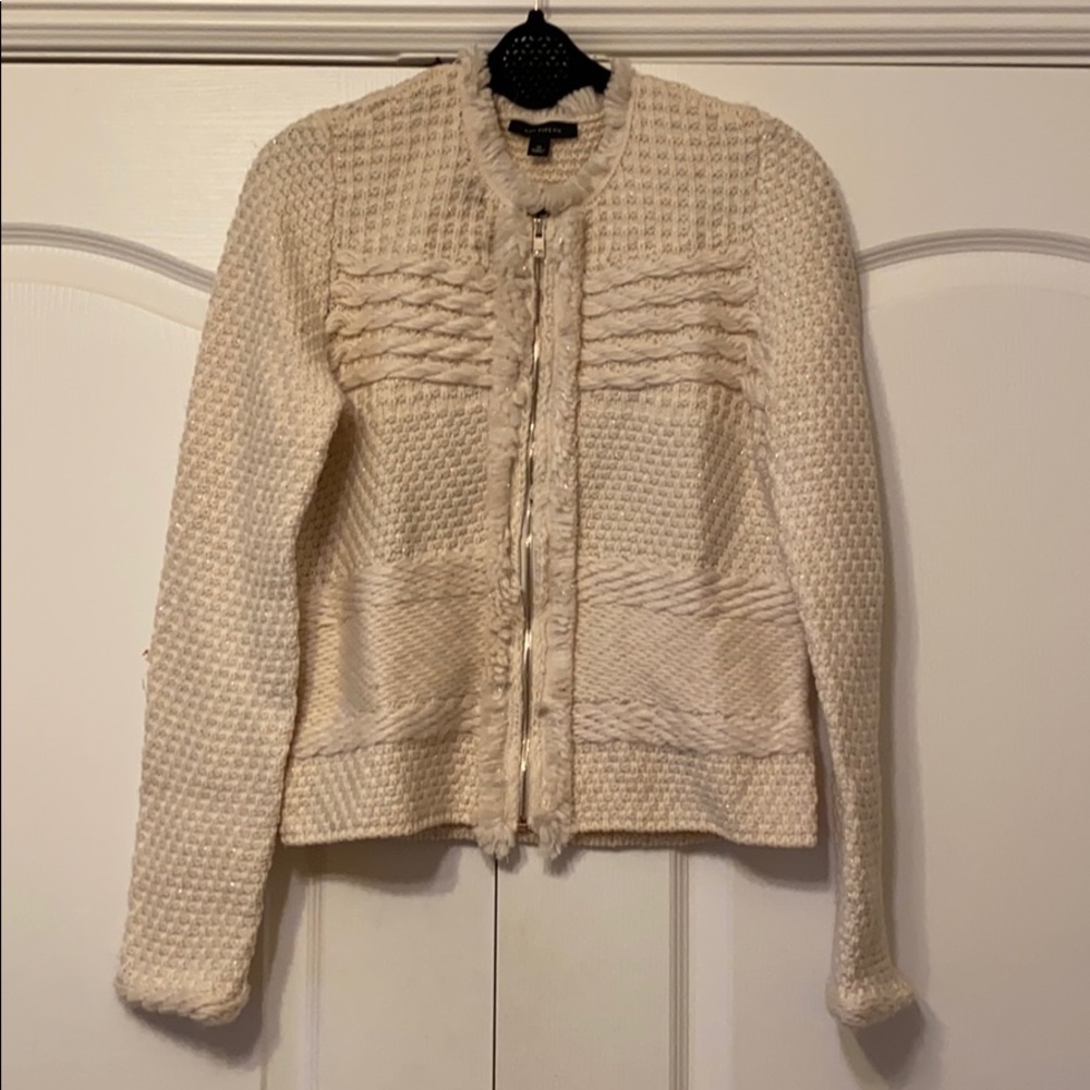 Knitted cream sweater